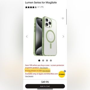 iPhone 15 Pro Max Otterbox Lumen Series Case